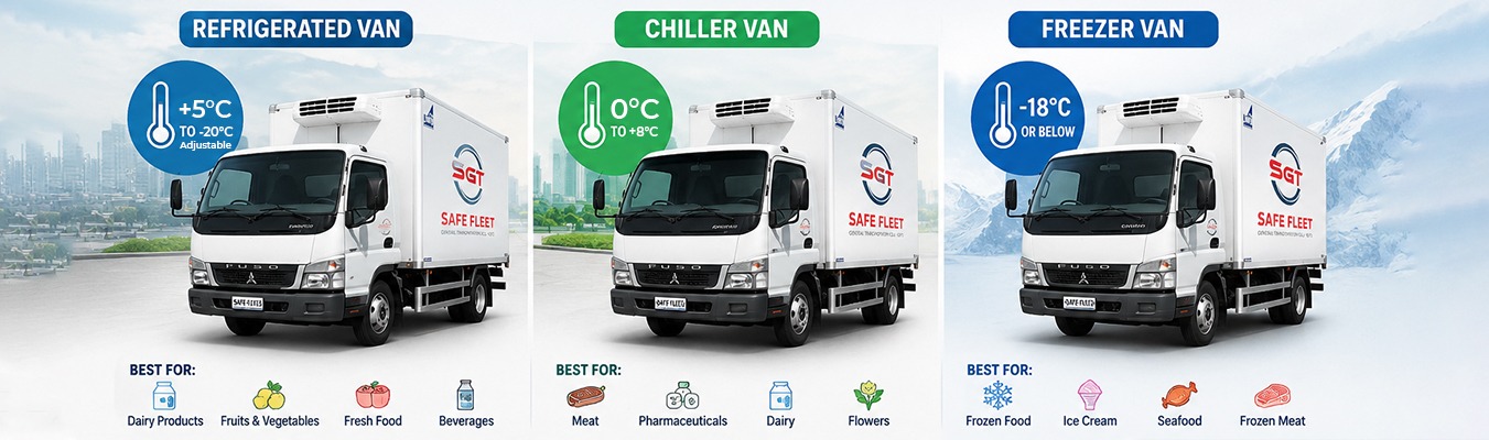 Refrigerated Vans vs. Chiller Vans vs. Freezer Vans Complete Comparison Guide